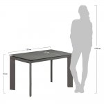 Стол раздвижной NEW YORK 120-170х90х75см серый Стол раздвижной NEW YORK 120-170х90х75см серый