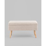 Банкетка Сторми с ящиком бежевый