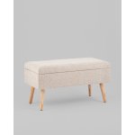 Банкетка Сторми с ящиком бежевый