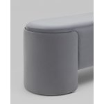 Банкетка Taks велюр серый