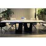 Стол BIRGER 200 KL-188 Контрастный мрамор, итальянская керамика, ®DISAUR