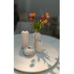 Вазы керамические комплект IST-066, 4 предмета, белый