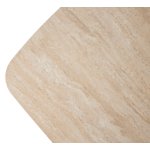 Стол CALVIN 180 MATTE ROME TRAVERTINE SOLID CERAMIC / Серый дуб, ®DISAUR