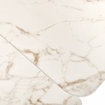 Стол Vito раскладной 120-184x80x75см, керамогранит белый мрамор, белый Стол Vito раскладной 120-184x80x75см, керамогранит белый мрамор, белый