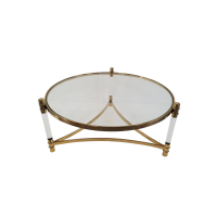 Стол журнальный Эклект MH1796CT, 104х104х46см, золото