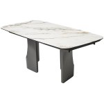 Стол BIRGER 200 KL-188 Контрастный мрамор, итальянская керамика, ®DISAUR