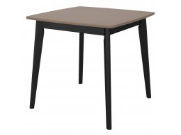 Стол Marcel 80x80х76см, Кофе, чёрный