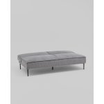 Диван прямой Кассель велюр рельефный светло-серый