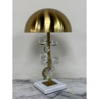 Лампа настольная MOLECULE с прозрачными шарами, 30х51 см, золото