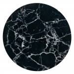 Набор кофейных столиков Tango чёрный мрамор с чёрными ножками, 2шт