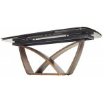 Стол ALONSO 200 TL-137  матовый, испанская керамика / брашированный каркас, цвет медный, ®DISAUR