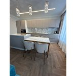 Стол обеденный Камео DT-3001S, 120х80х76 см, белый мрамор (Калаката)