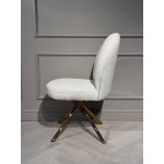 Стул обеденный Авалон BS1240-WT, белый крем/золото