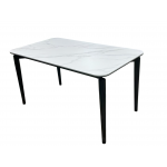 Стол обеденный Блум ART2922-140W, 140х80х75 см, белая керамика/черный