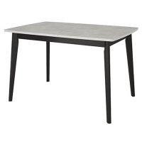 Стол Oslo раскладной 120-160x80x76см, Бетон лайт, чёрный Стол Oslo раскладной 120-160x80x76см, Бетон лайт, чёрный