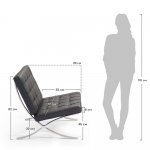 Кресло BARCELONA CHAIR чёрный Кресло BARCELONA CHAIR чёрный
