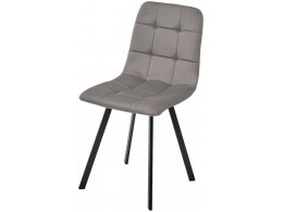 Стул РИЧИ, цвет H-61 Кварцевый, велюр / черный каркас М-City