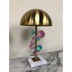 Лампа настольная MOLECULE с разноцветными шарами, 30х51 см, золото