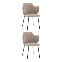 Стул Джиннет NEW велюр бежевый 2 шт.