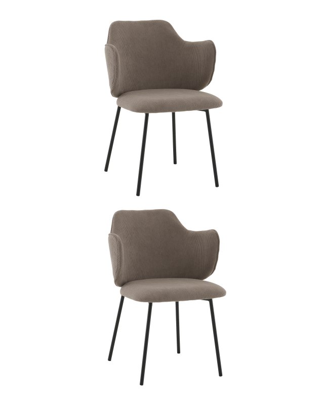 Стул Джиннет NEW велюр капучино 2 шт. Стул Джиннет NEW велюр капучино 2 шт.