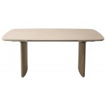 Стол CALVIN 180 MATTE ROME TRAVERTINE SOLID CERAMIC / Серый дуб, ®DISAUR