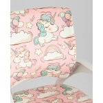 Кресло офисное TopChairs Simple SN Junior принт Unicorns пластик белый