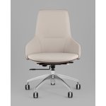 Кресло офисное TopChairs Soulo светло-серый, коричневый