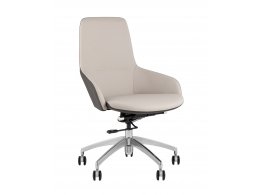 Кресло офисное TopChairs Soulo светло-серый, серый