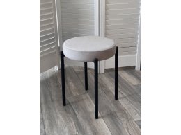 Табурет СТЭК штабилируемый B22 Серый, велюр / черный каркас, М-City