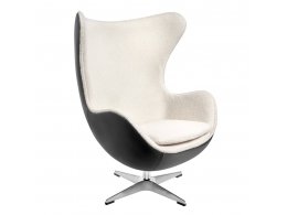 Кресло EGG STYLE CHAIR черный, экокожа