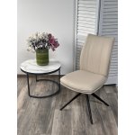 Стул YOHAN 360 град. поворот. HF017-02 Бежевый, экокожа / Черный, ®DISAUR