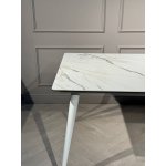 Стол обеденный Рио Гранд MC232-180WH, 180х90х76 см, белая керамика/золото