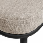 Стул Lucas 2 латте шенилл с чёрными ножками