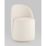 Пуф Loreen вращающийся букле белый