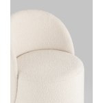 Пуф Loreen вращающийся букле белый