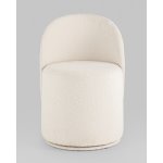 Пуф Loreen вращающийся букле белый