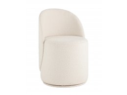 Пуф Loreen вращающийся букле белый