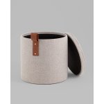 Пуф с ящиком Эркки рогожка XS серый