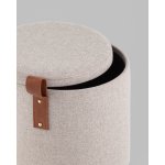 Пуф с ящиком Эркки рогожка XS серый