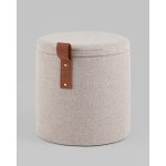 Пуф с ящиком Эркки рогожка XS серый
