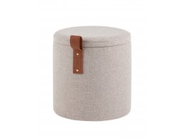 Пуф с ящиком Эркки рогожка XS серый