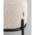 Пуф Стоун ткань букле молочный