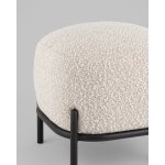 Пуф Стоун ткань букле молочный