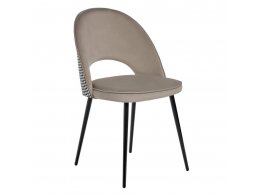 Стул Leo латте с жаккардом