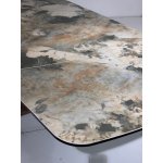 Стол ALONSO 200 TL-137  матовый, испанская керамика / брашированный каркас, цвет медный, ®DISAUR