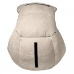 Кресло HUG светло-серый, экокожа, шенилл