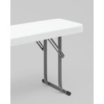 Скамейка складная 152*25*42 см белая