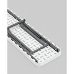 Скамейка складная 152*25*42 см белая