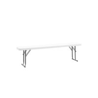 Скамейка складная 152*25*42 см белая