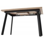 Стол КАНЗАС 120 ДУБ КУНЕО / Черный каркас М-City